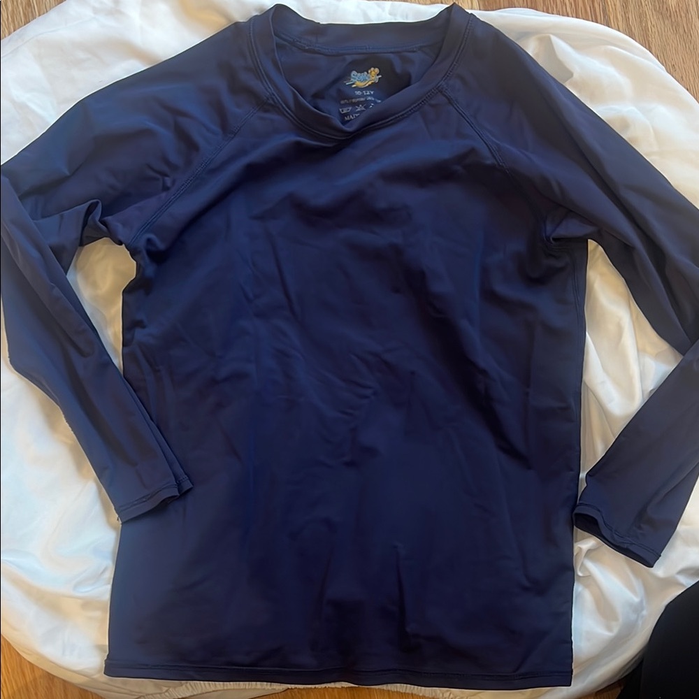Men's Navy Blue Long Sleeve Shirt
